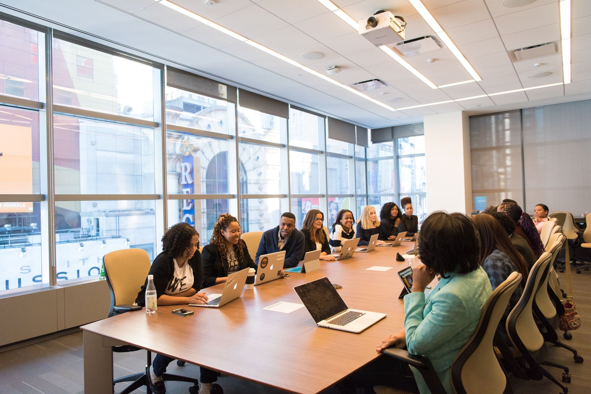 Meeting Room where participants are discussing