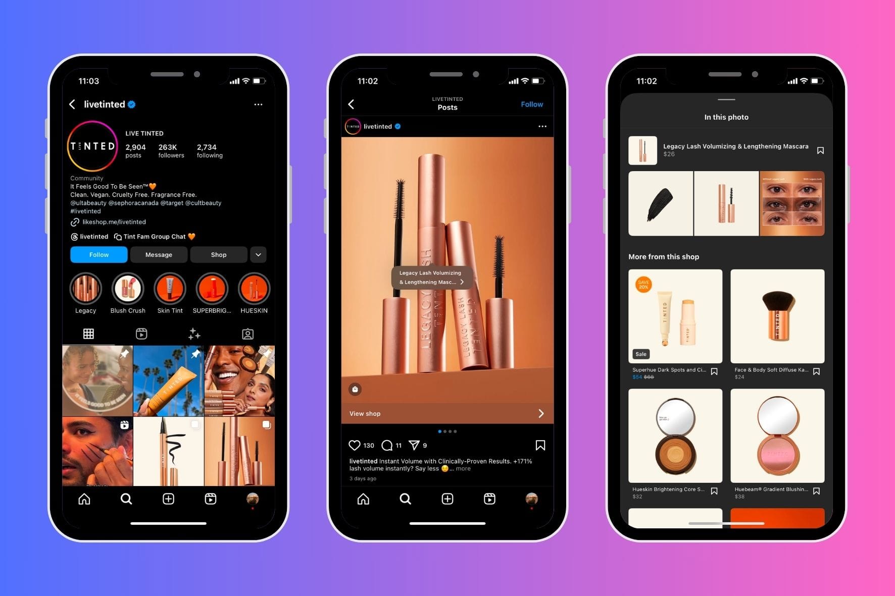 Instagram’s Product Tags feature makes it easy for shoppers to tap and learn more about your products. 